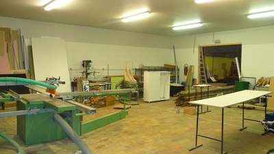 Het nieuw atelier van de werkvloer van Halte-R in Rumbeke